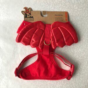Pup Crew  Harness  Red Devil Wings Halloween Costume Pet